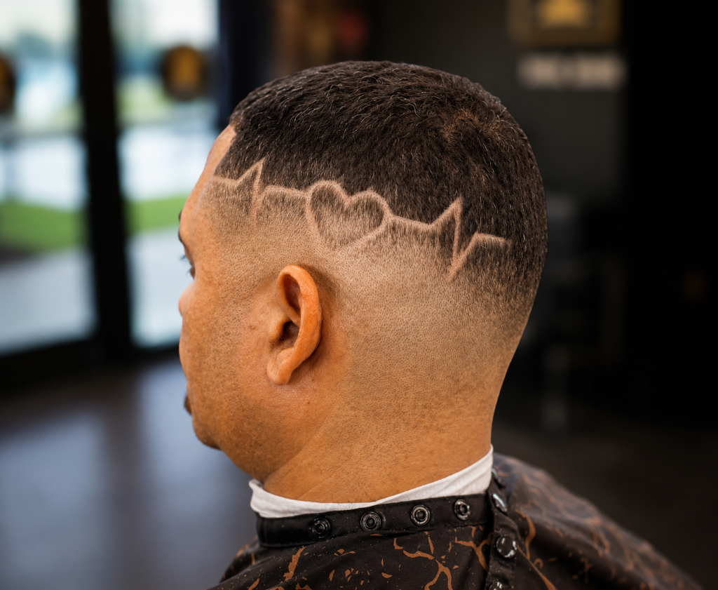 Custom heart design fade