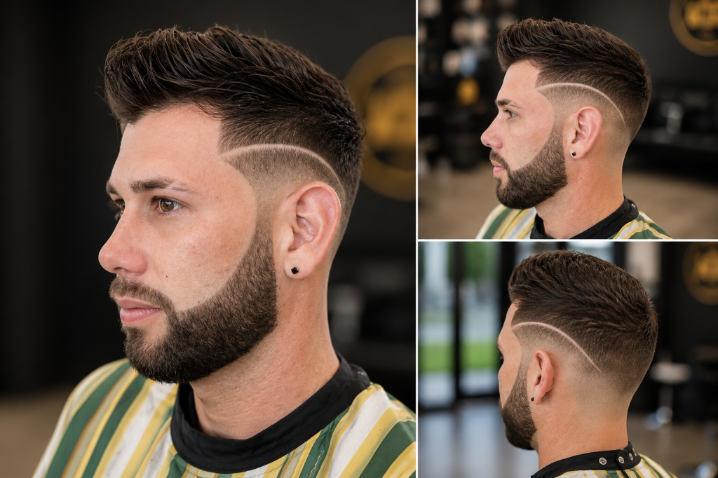 Skin fade with line up