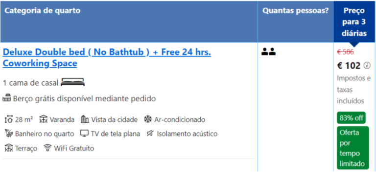 Hotéis com até 90% de desconto