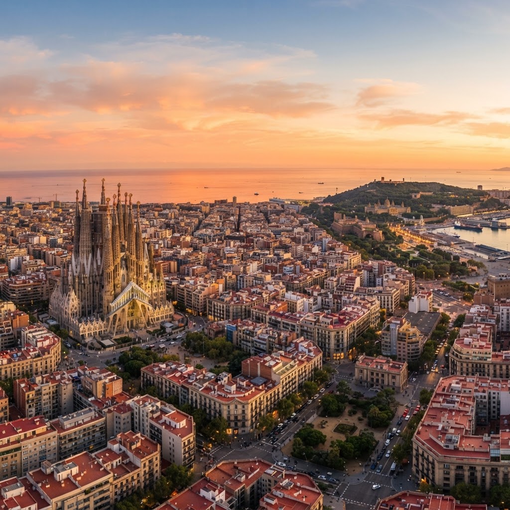 Barcelona — vista panorâmica