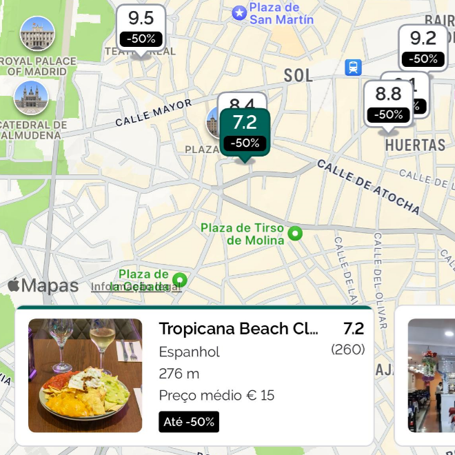 Ofertas inteligentes e apps locais