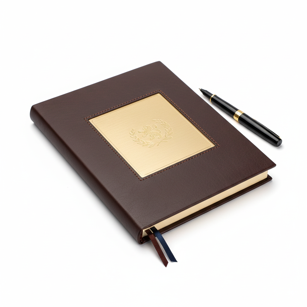 Leather-Bound A5 Notebook