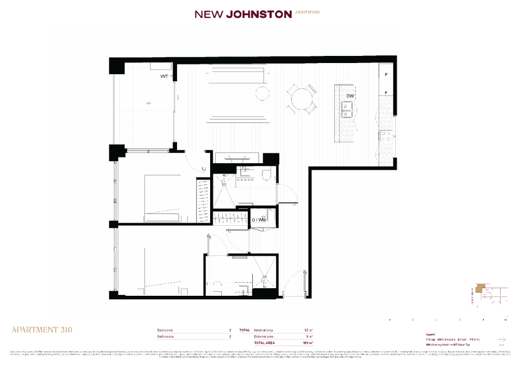 Apartment 310 floor plan