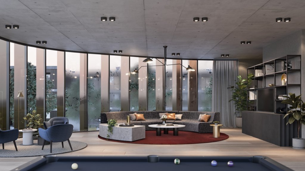 The residents’ lounge & billiards room