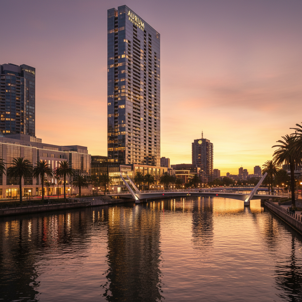 Artist's impression — riverfront tower