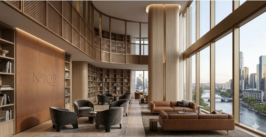 Artist's impression — residents' library