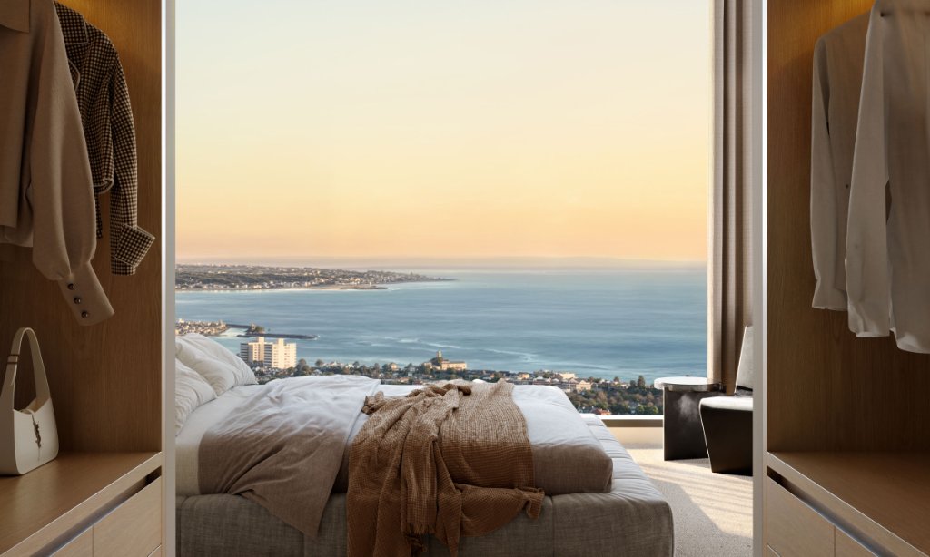 Master suite, never-built-out views