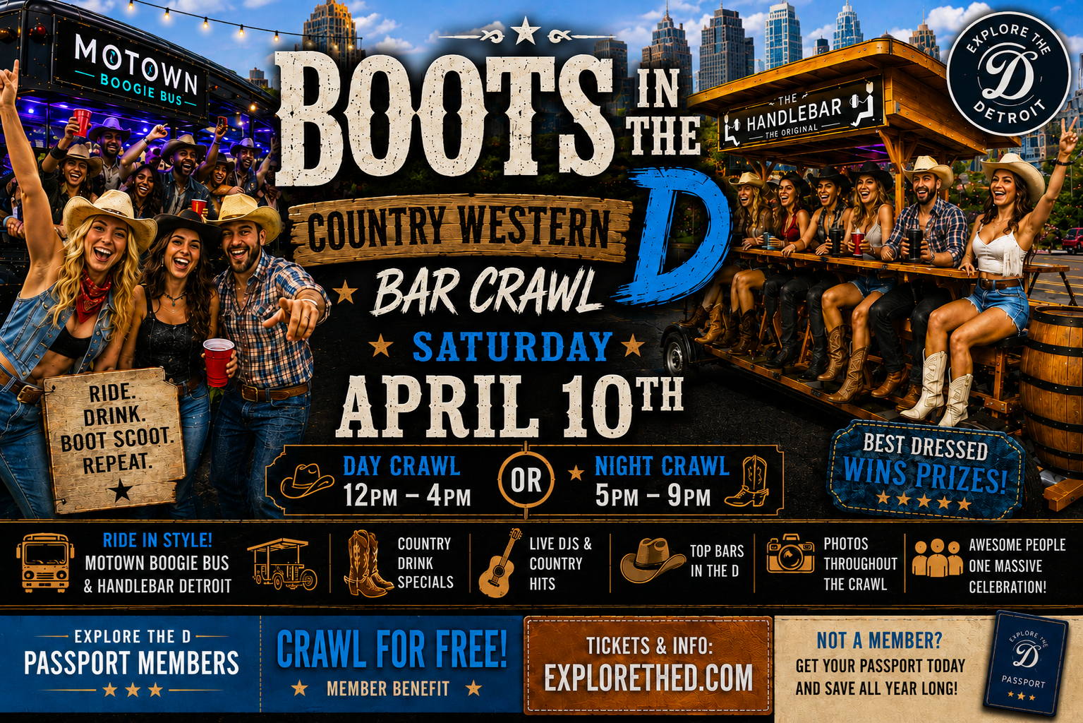 Boots in the D: Country Western Bar Crawl