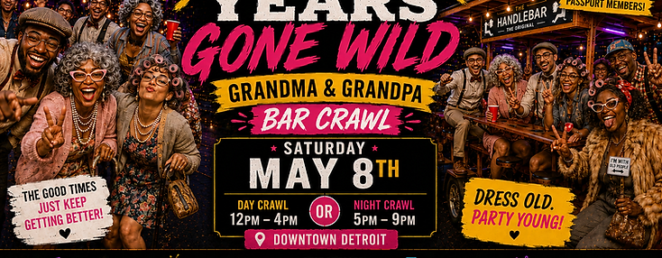 Golden Years Gone Wild: Grandma & Grandpa Bar Crawl