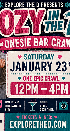 Cozy in the D: Onesie Bar Crawl