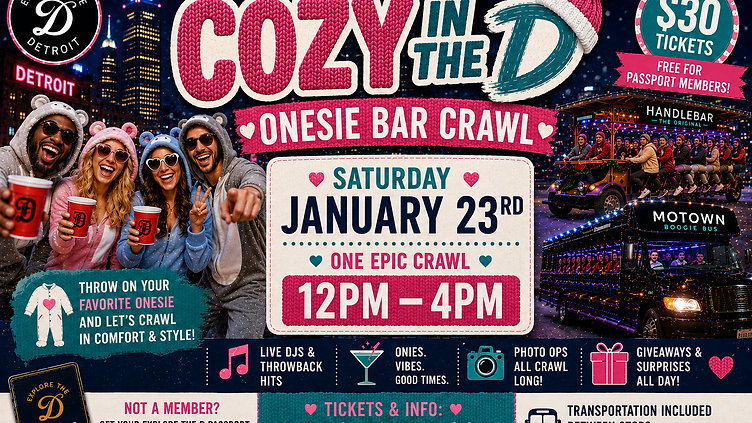 Cozy in the D: Onesie Bar Crawl