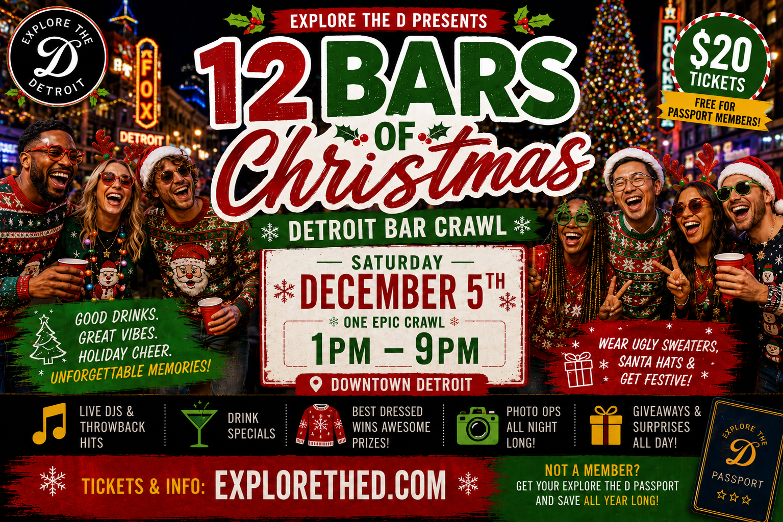 12 Bars of Christmas: Detroit Bar Crawl