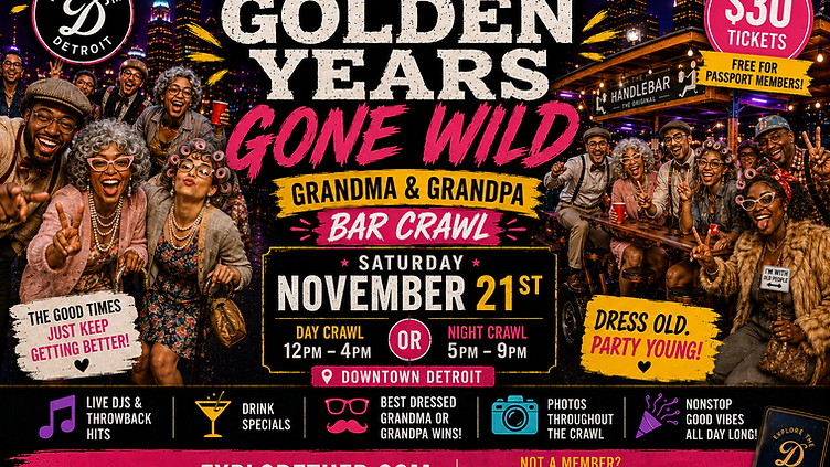 Golden Years Gone Wild: Grandma & Grandpa Bar Crawl