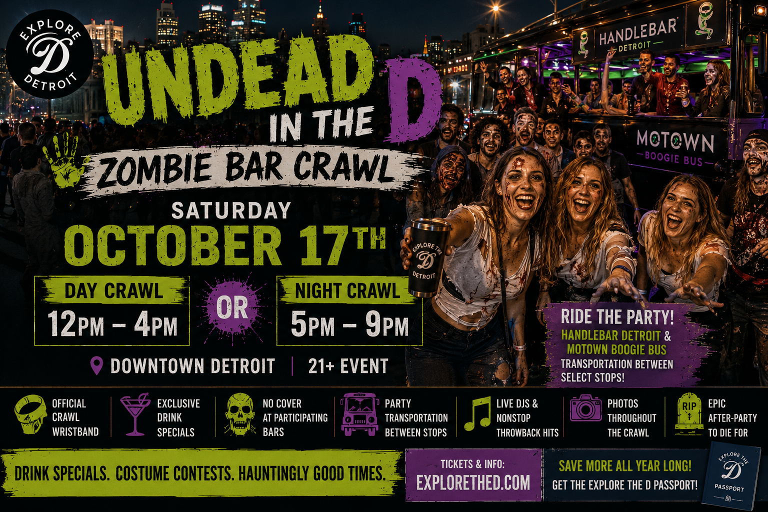 Undead in the D: Zombie Bar Crawl
