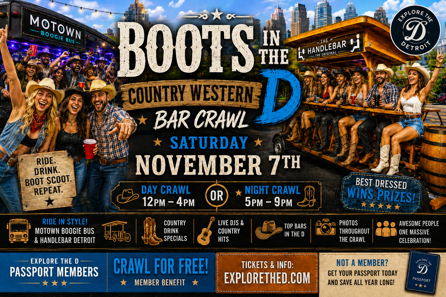 Boots in the D: Country Western Bar Crawl