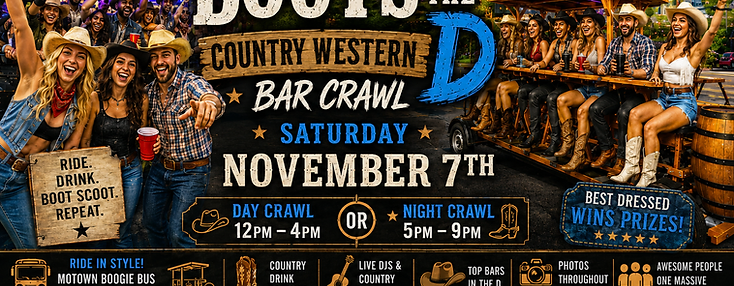 Boots in the D: Country Western Bar Crawl