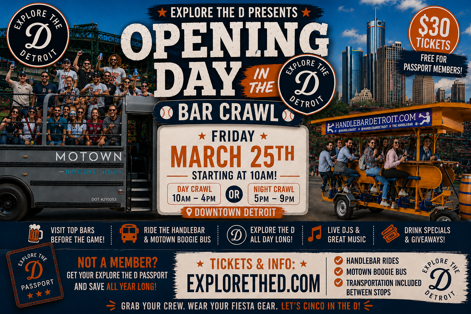 Opening Day in the D: Tigers Bar Crawl