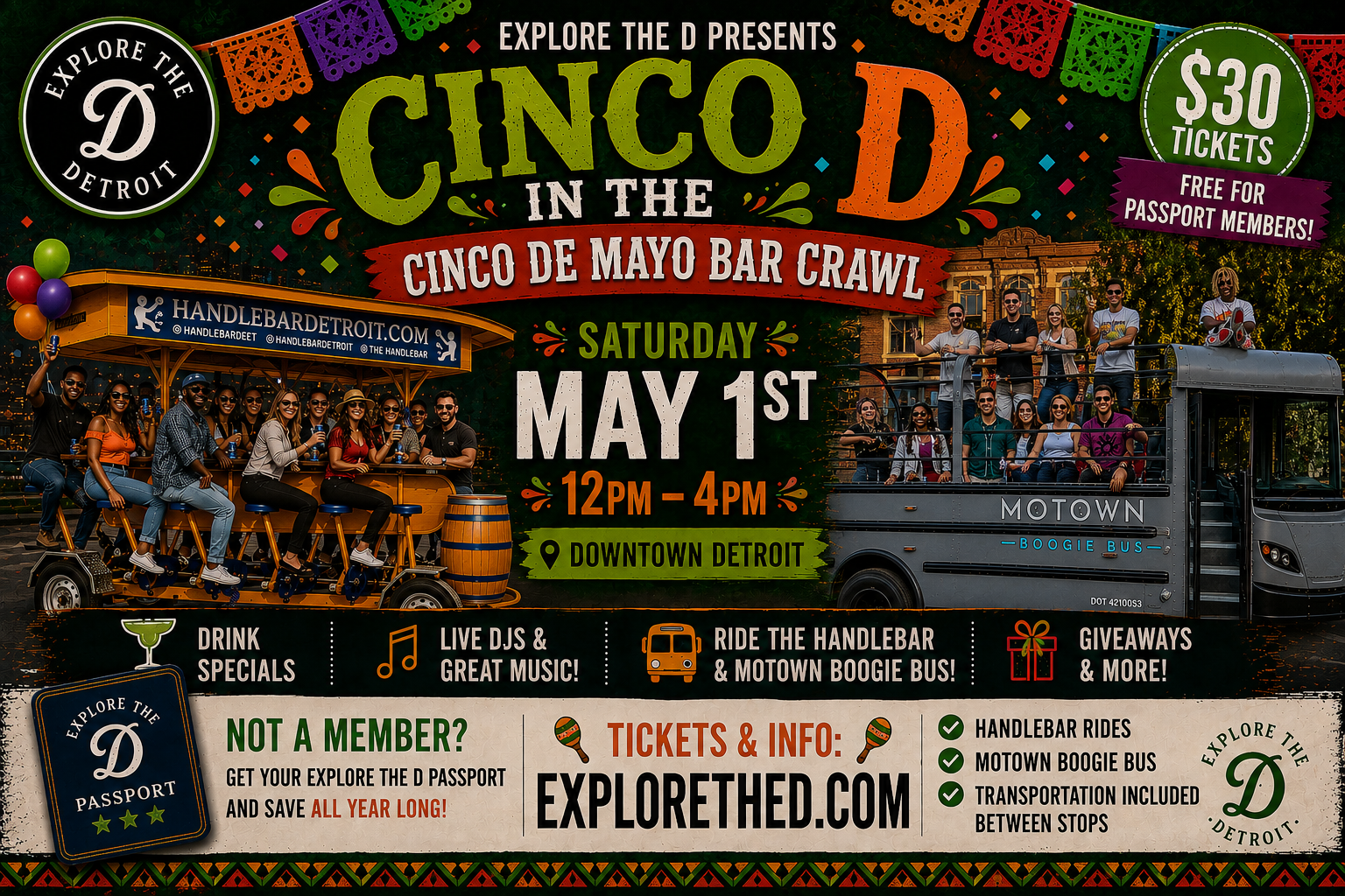 Cinco in the D: Cinco de Mayo Bar Crawl