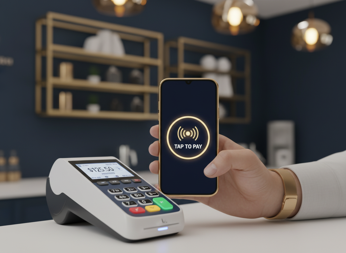 Mobile tap-to-pay smartphone payment