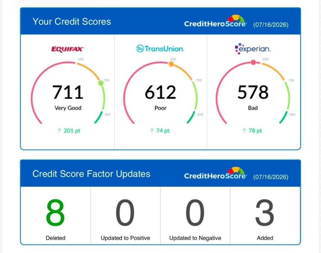 Credit Score Update — 07/16/2026 (A)