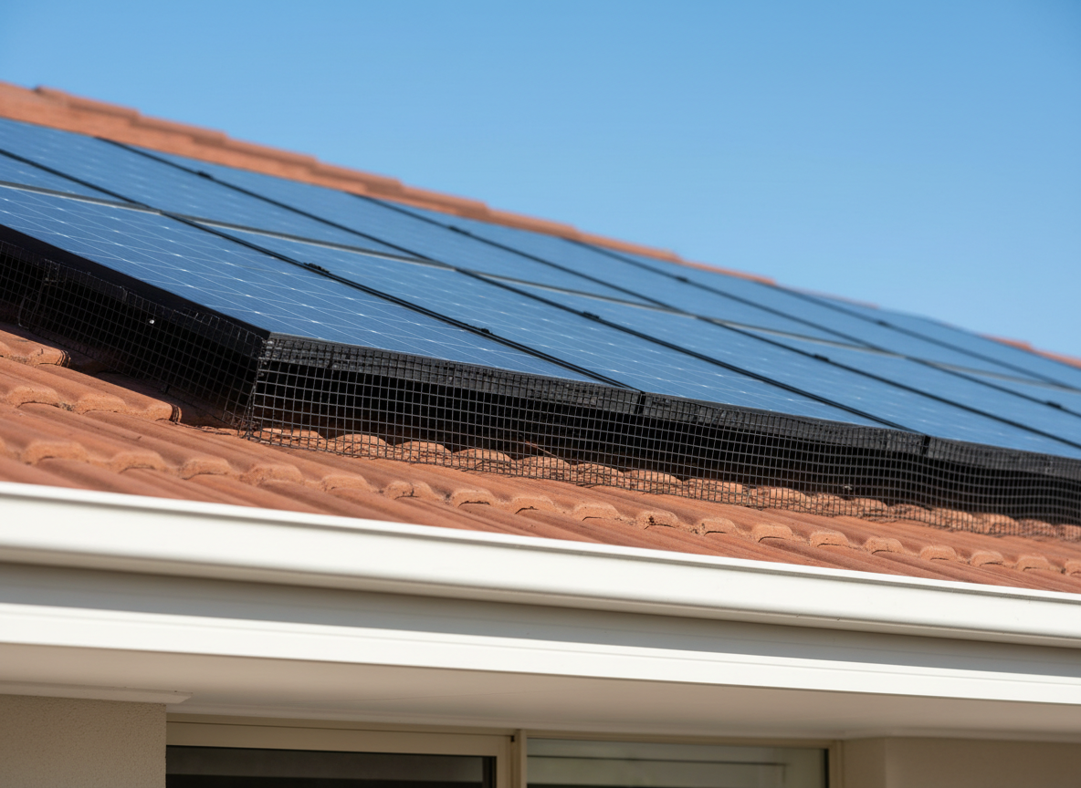 Solar Panel Bird Mesh