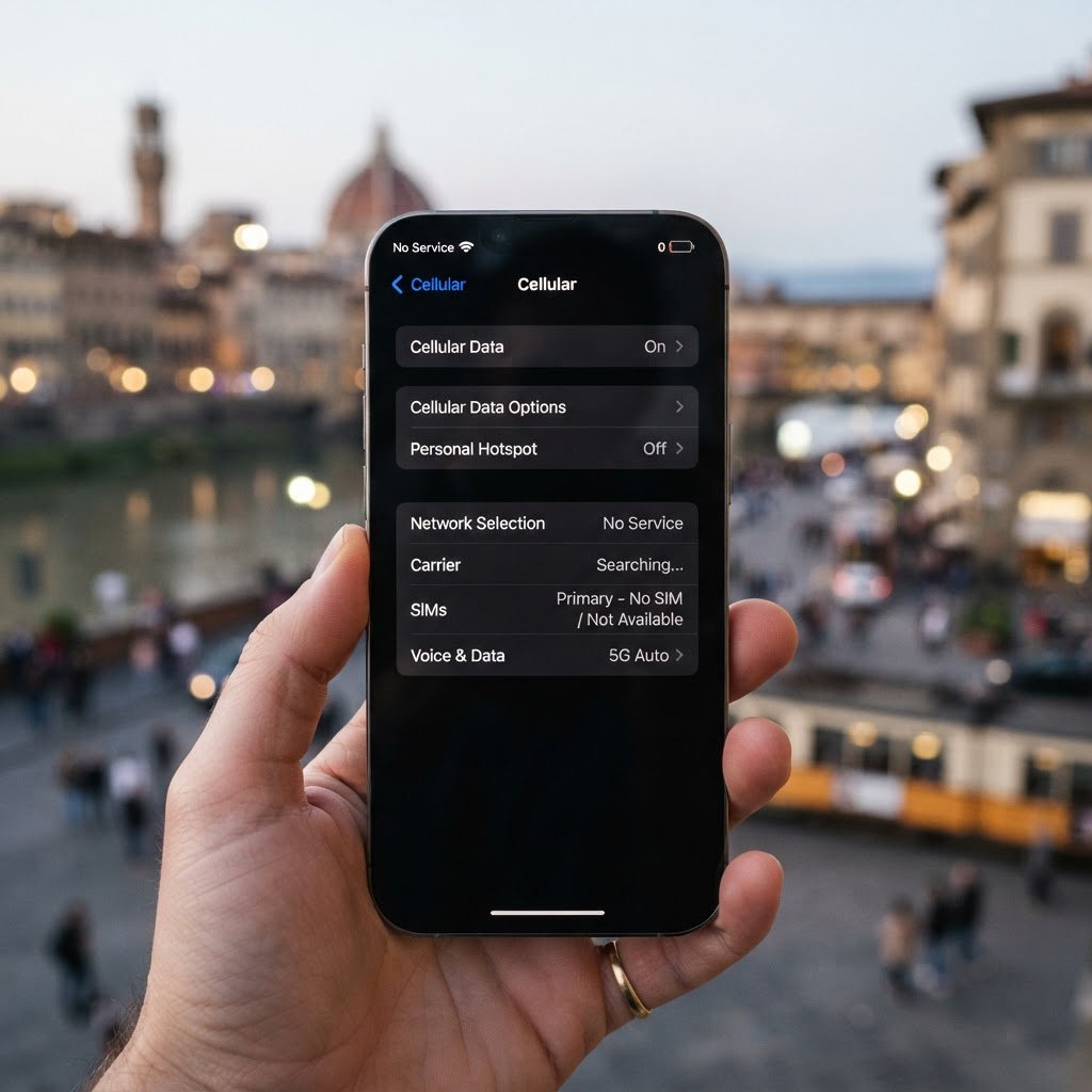 iPhone showing no signal in cellular settings