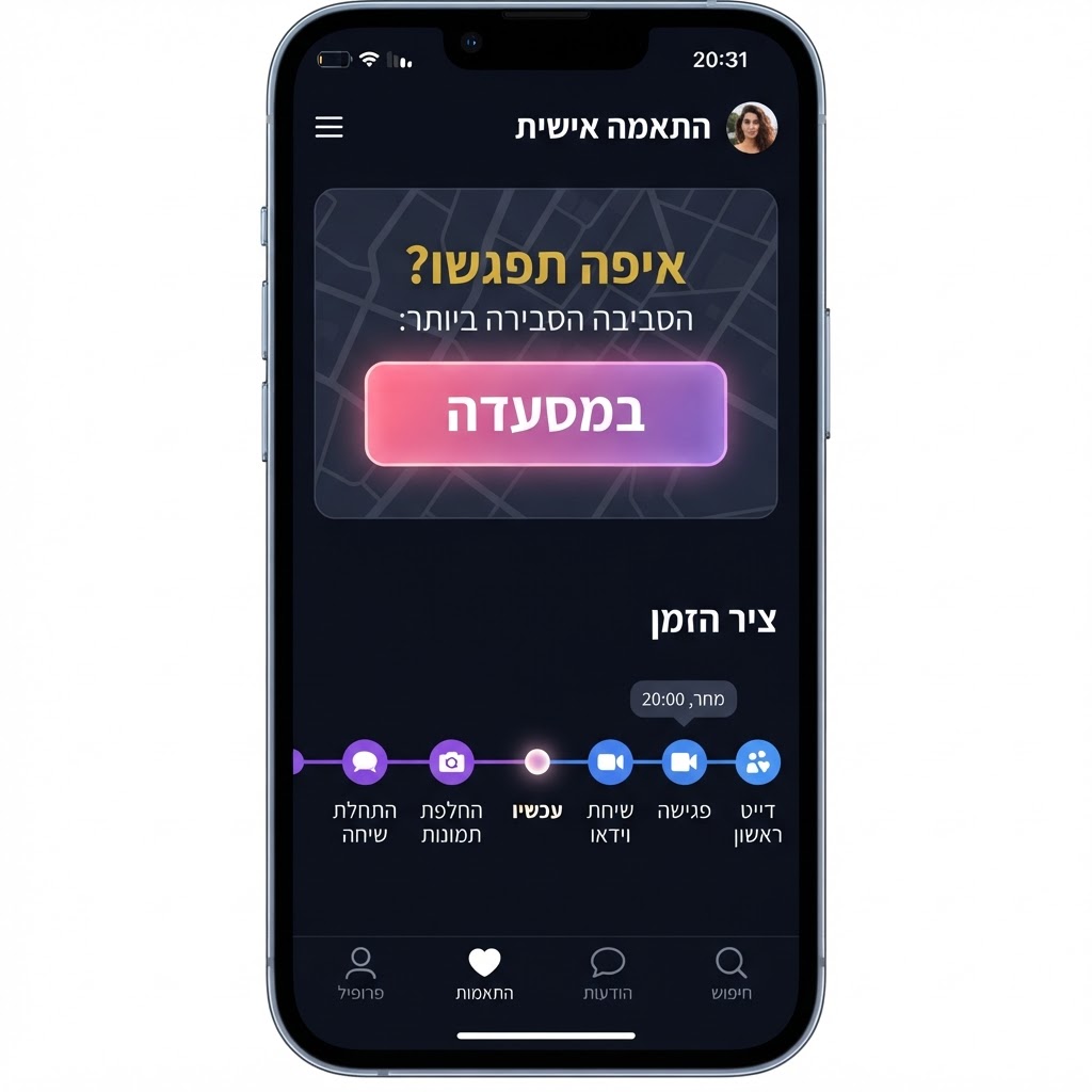 איפה תפגשו וציר הזמן