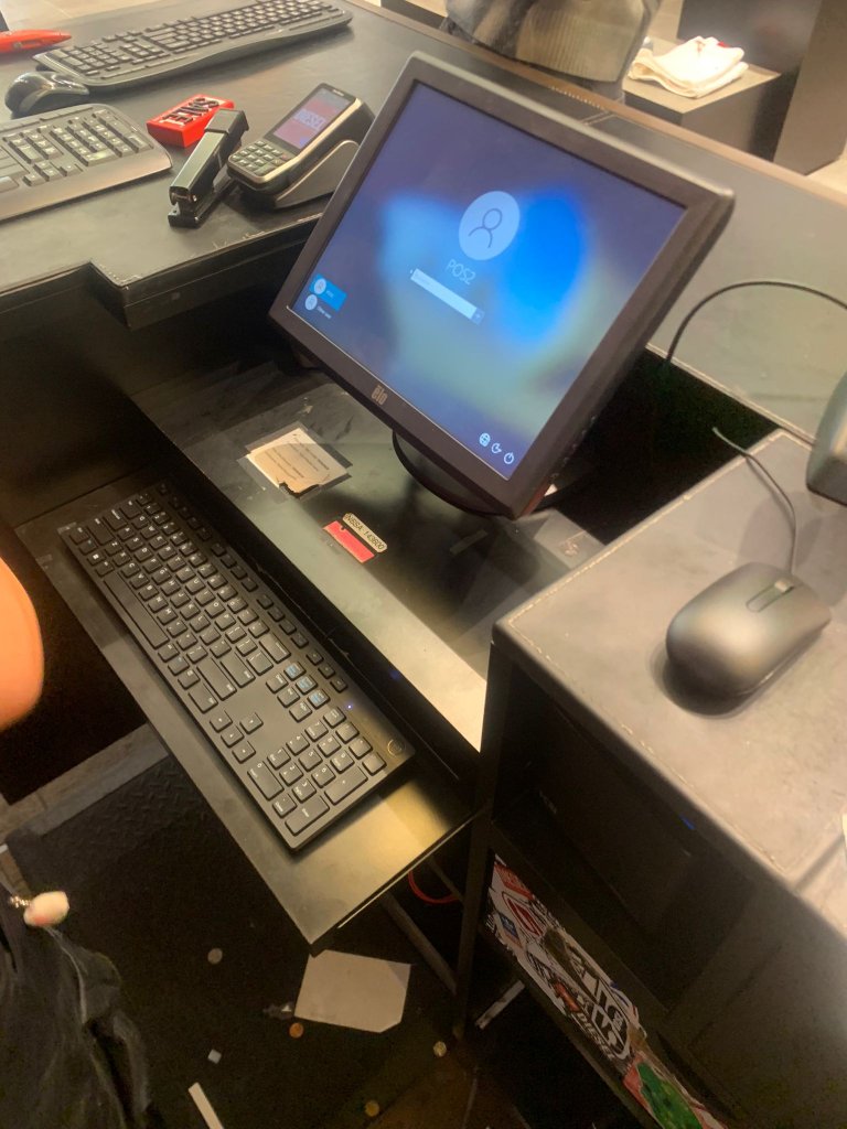 POS Touchscreen Workstation Setup