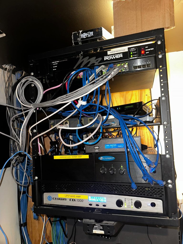 Full AV Equipment Rack