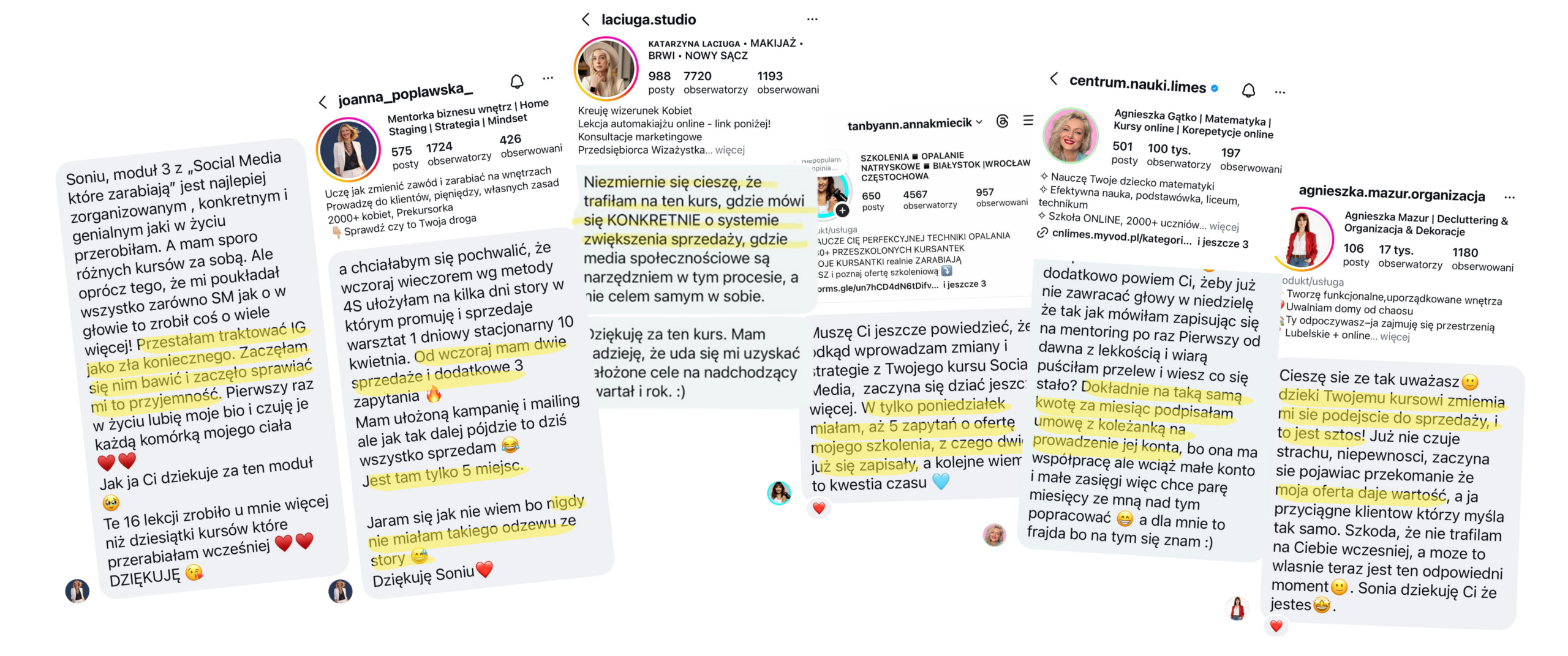 Opinie kursantek