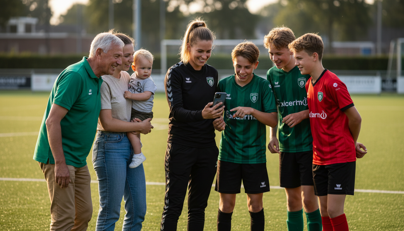 Sportvereniging communiceert via app