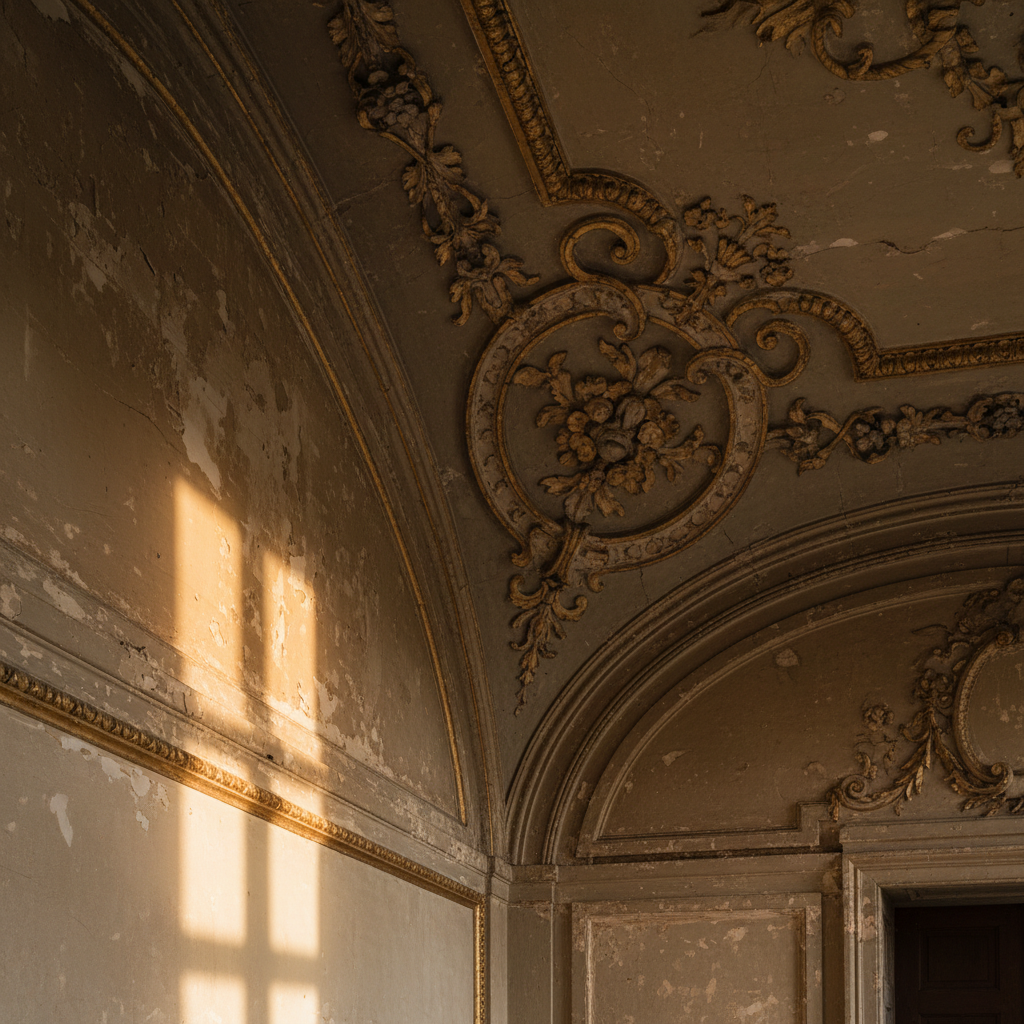 Interior detail of the manor