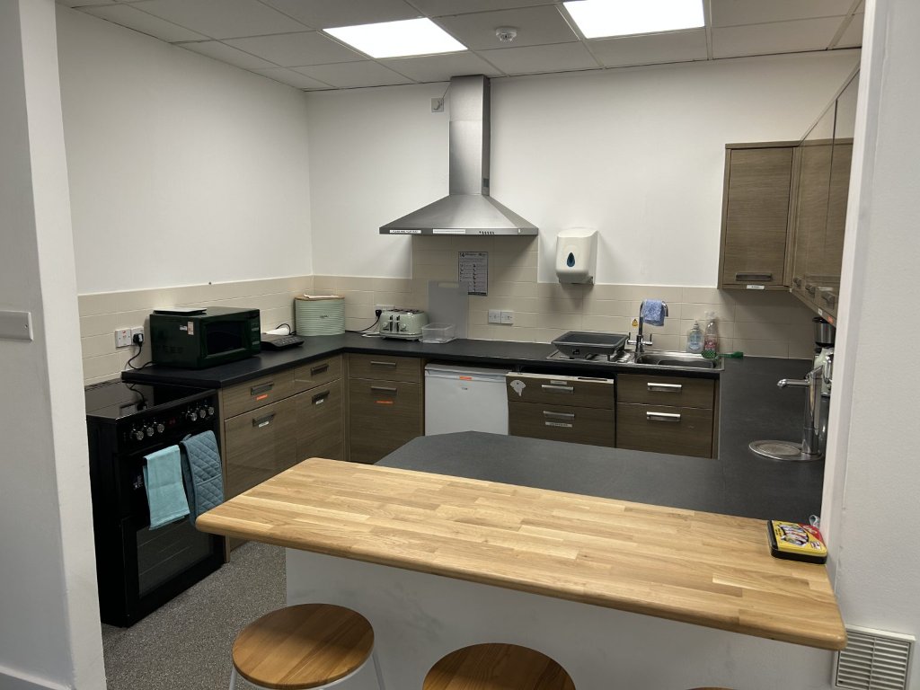 Kitchen and staff area