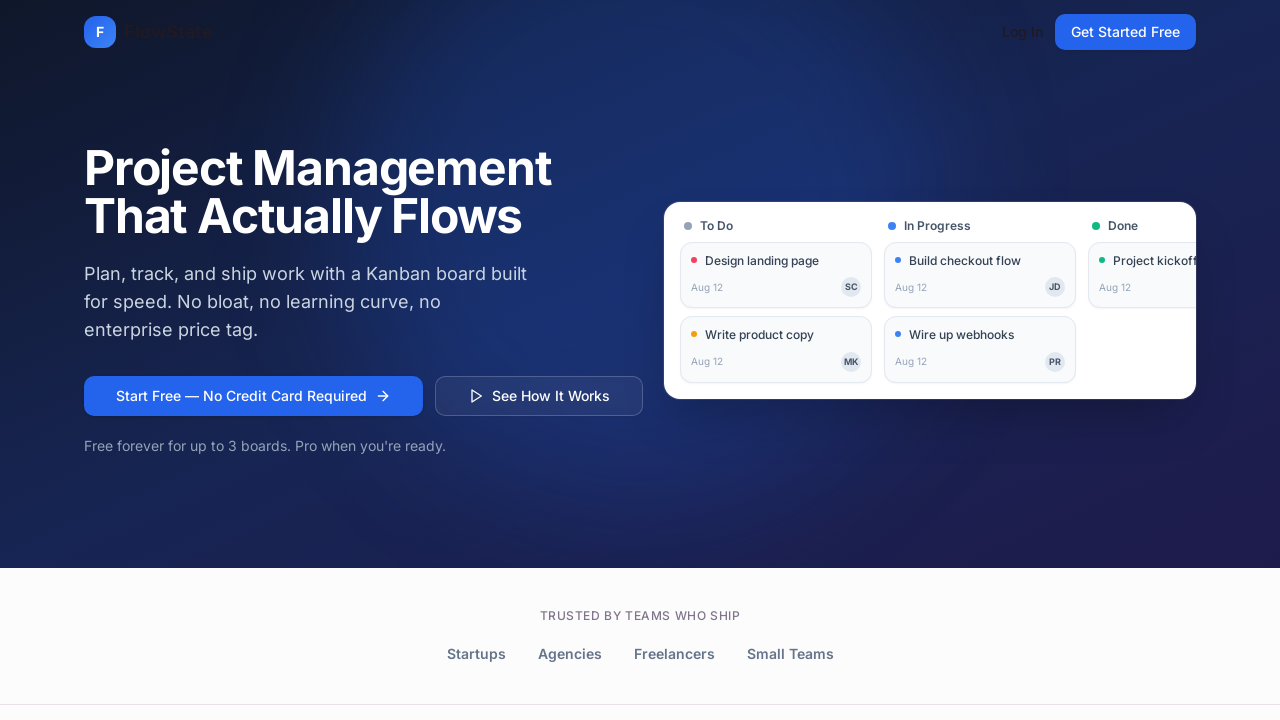 FlowState template preview