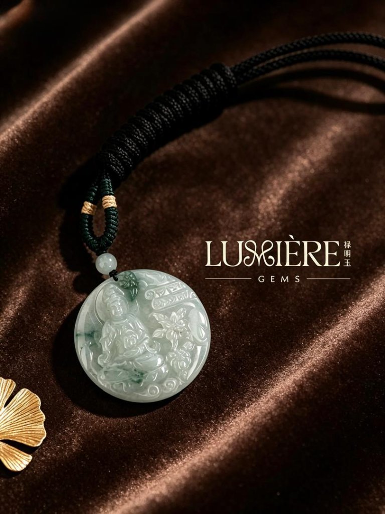 Buddha Jade Pendant — Velvet