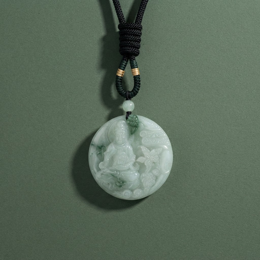 Guanyin Jade Pendant — Forest