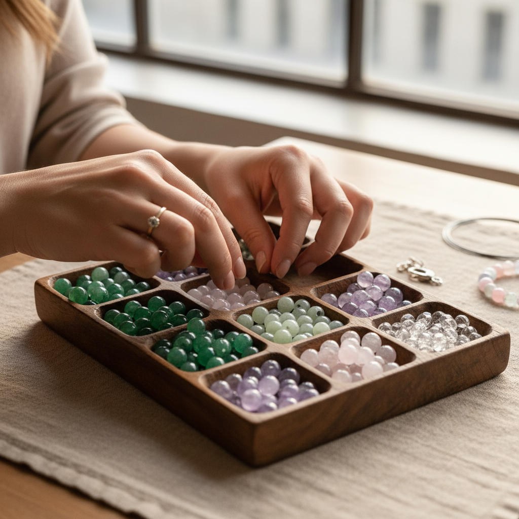 DIY bracelet experience in studio