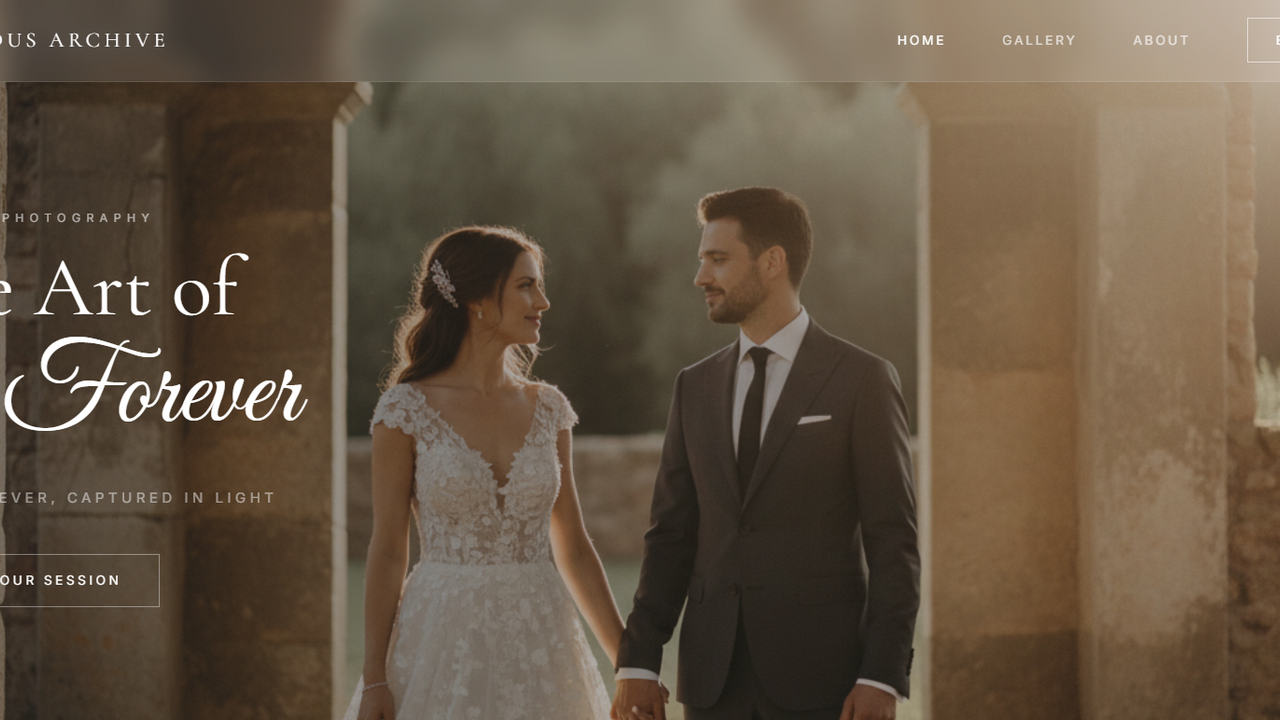 Photography Website   template preview