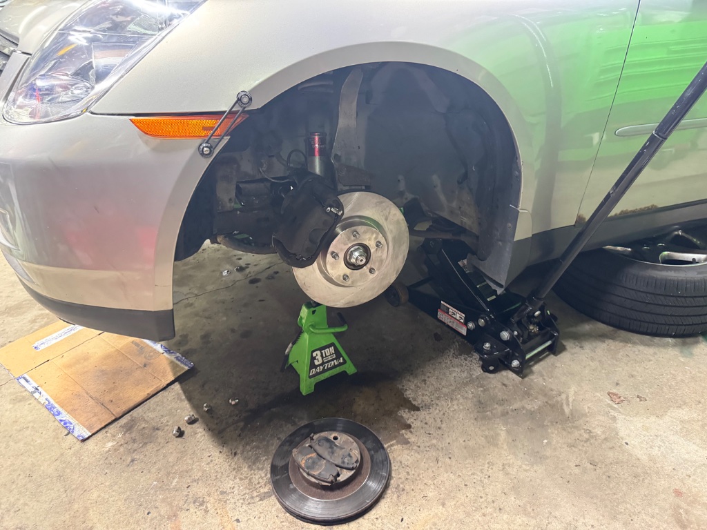 Nissan G35 Front Brake Service