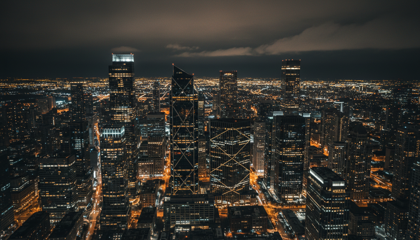 City financial district