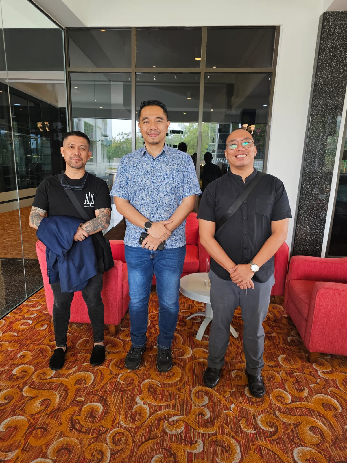 Joem Fernando in a business meeting