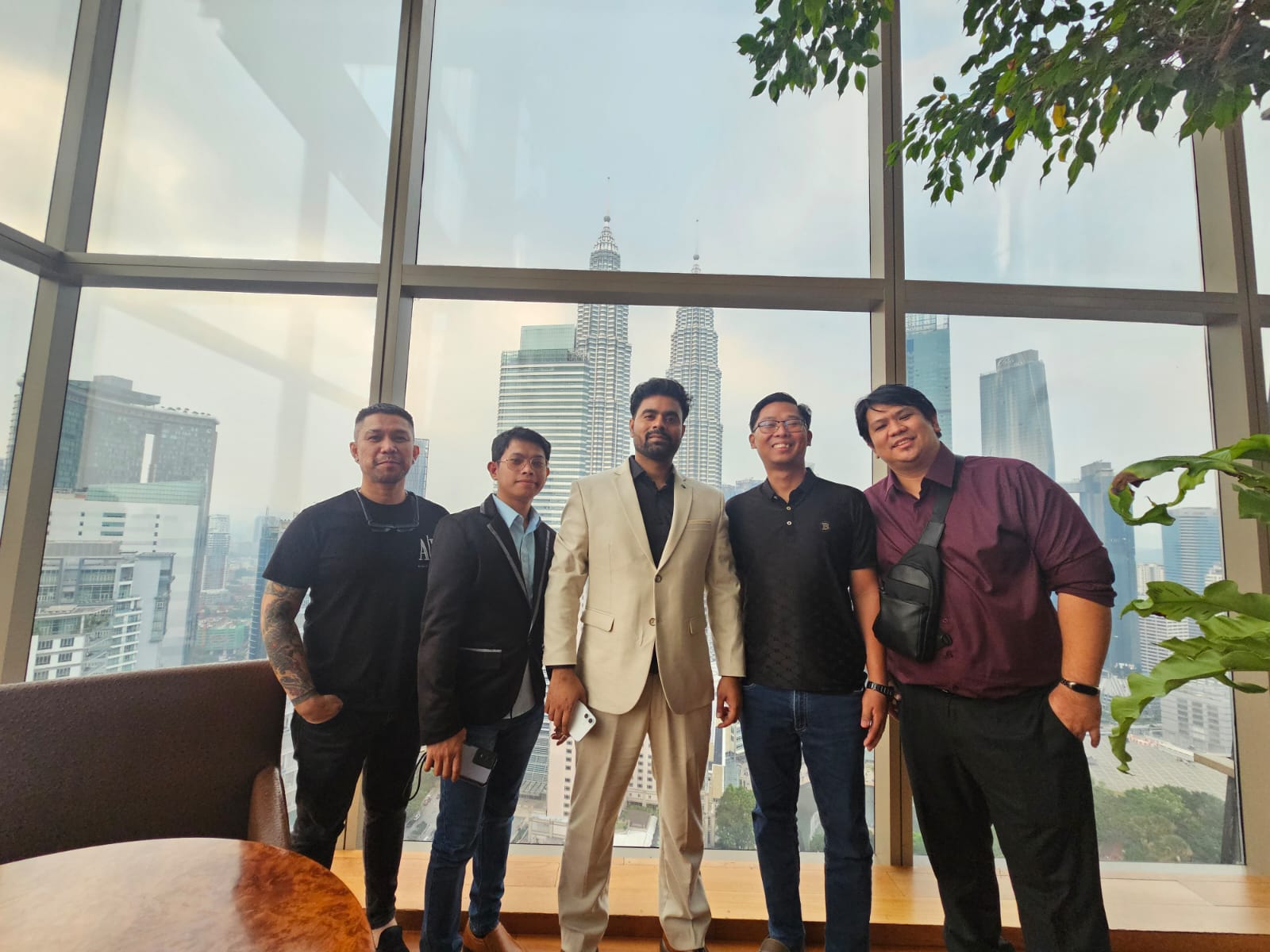 Joem Fernando with collaborators in Kuala Lumpur