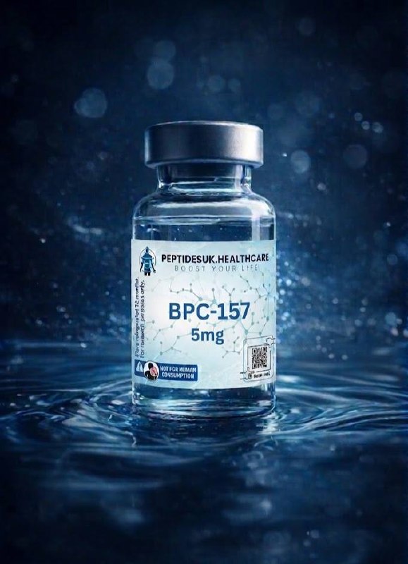 BPC-157 — 99.2% purity research peptide, lyophilised vial, UK supplied by PeptidesUK Healthcare