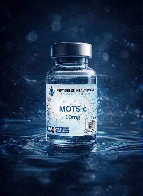 MOTS-c — 99% purity research peptide, lyophilised vial, UK supplied by PeptidesUK Healthcare