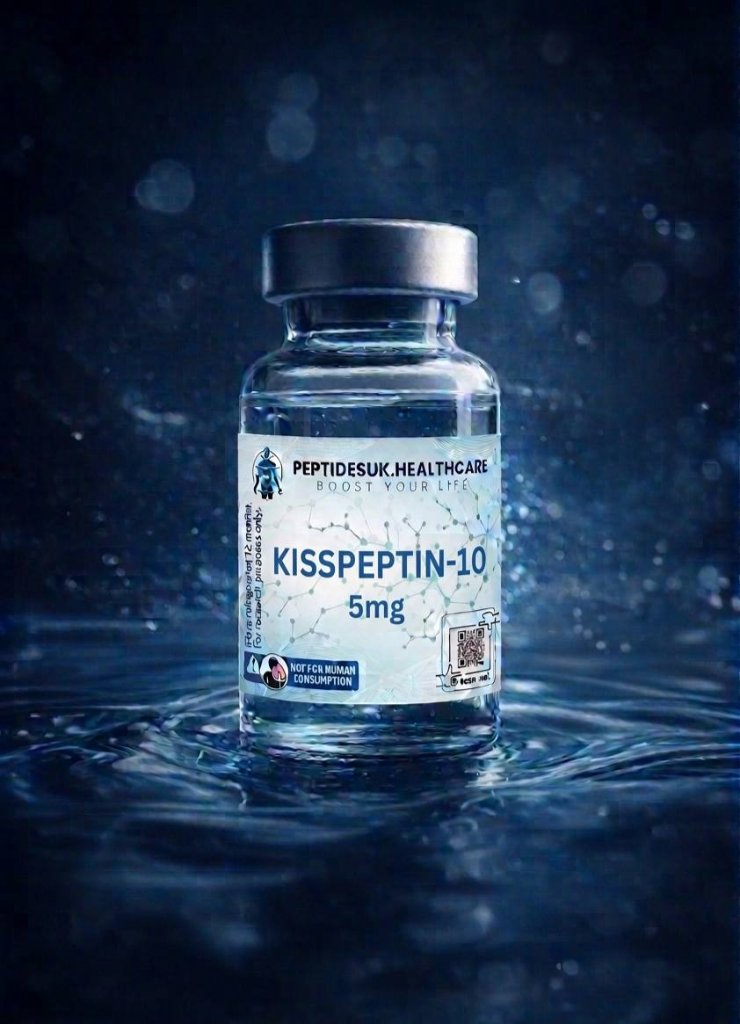Kisspeptin-10 — 99% purity research peptide, lyophilised vial, UK supplied by PeptidesUK Healthcare