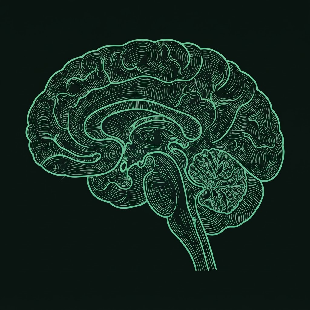 Brain illustration, 11% shown red · baseline (illustrative)