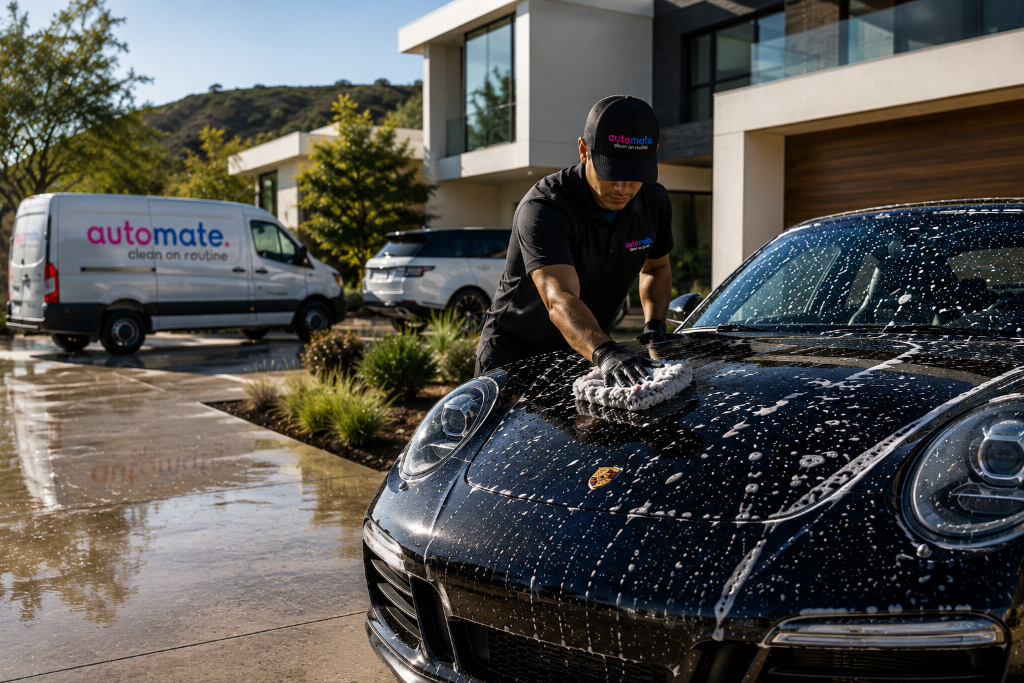Automate mobile car wash