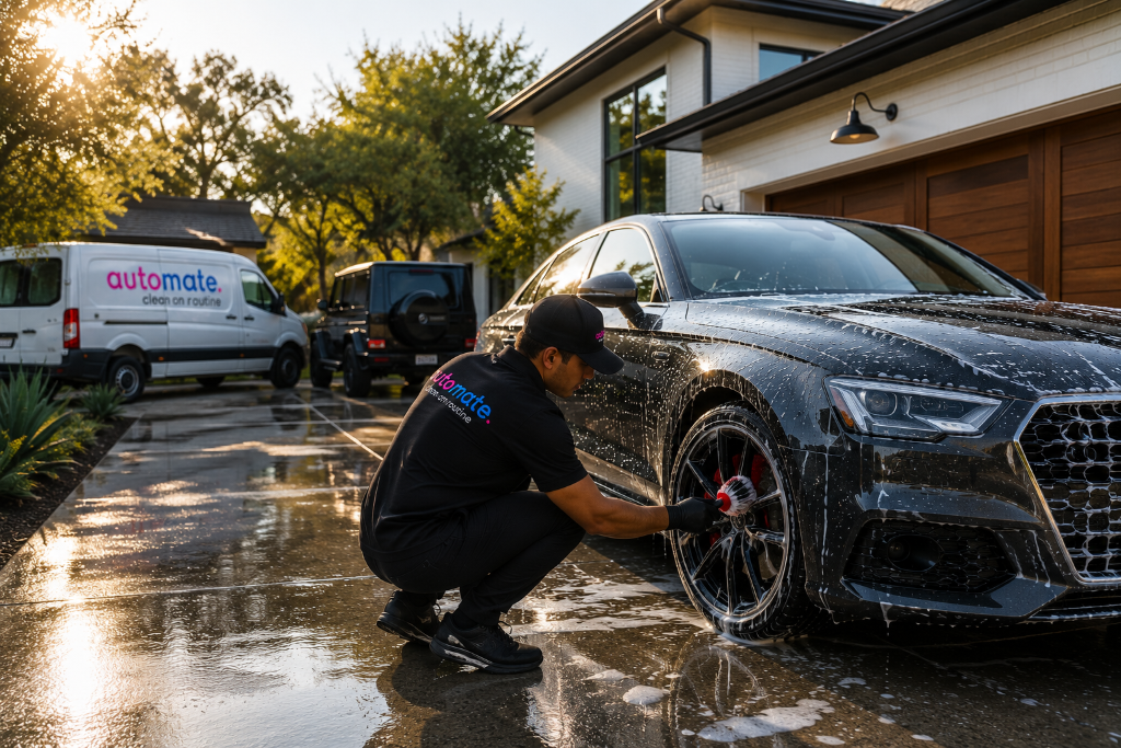 Automate mobile car wash