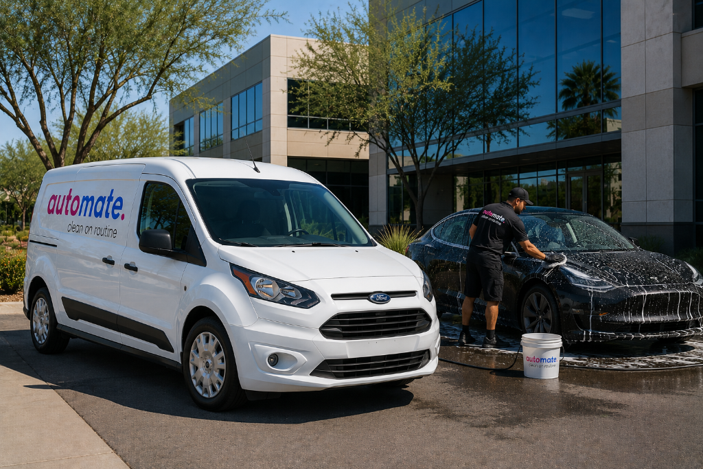 Automate mobile car wash