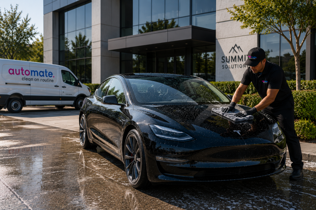 Automate mobile car wash